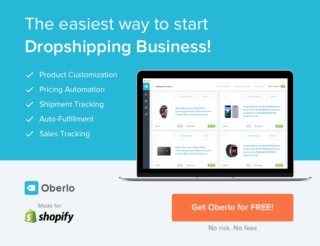 oberlo ecommerce dropship automation - make money online